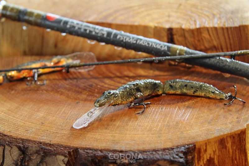 wobler łamany na pstrąga traszka